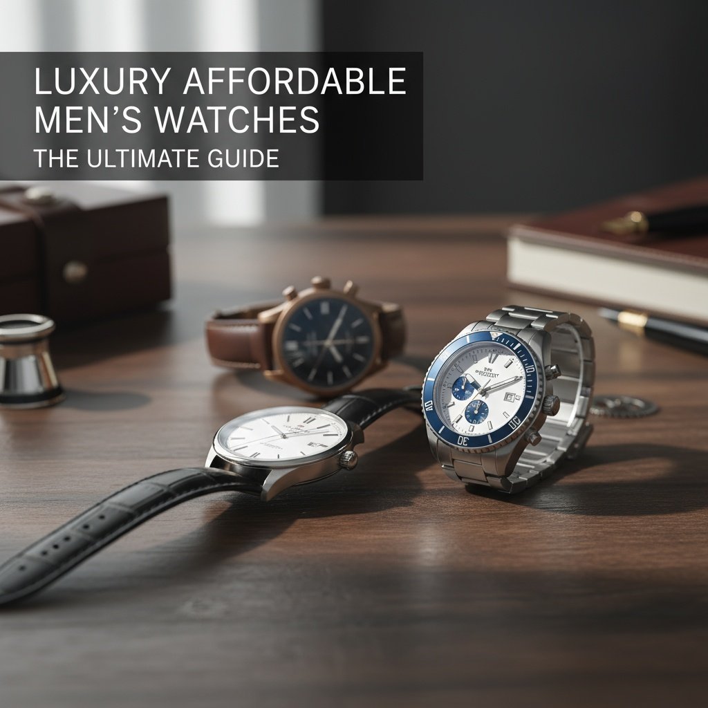 Best affordable men's watches under 200 dollars displayed on wooden surface