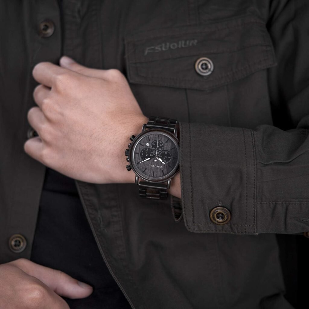 2win Engraved Wooden Watch for Boyfriend MY MAN Fiancé Husband Customized Personalized Wood Watches for Men Birthday Anniversary Personalized Watch