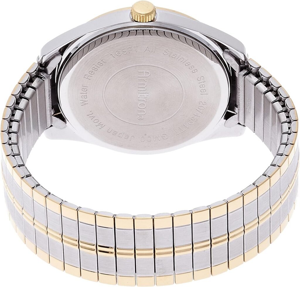 Armitron Mens Day-Date Function Expansion Band Watch, 20-4591