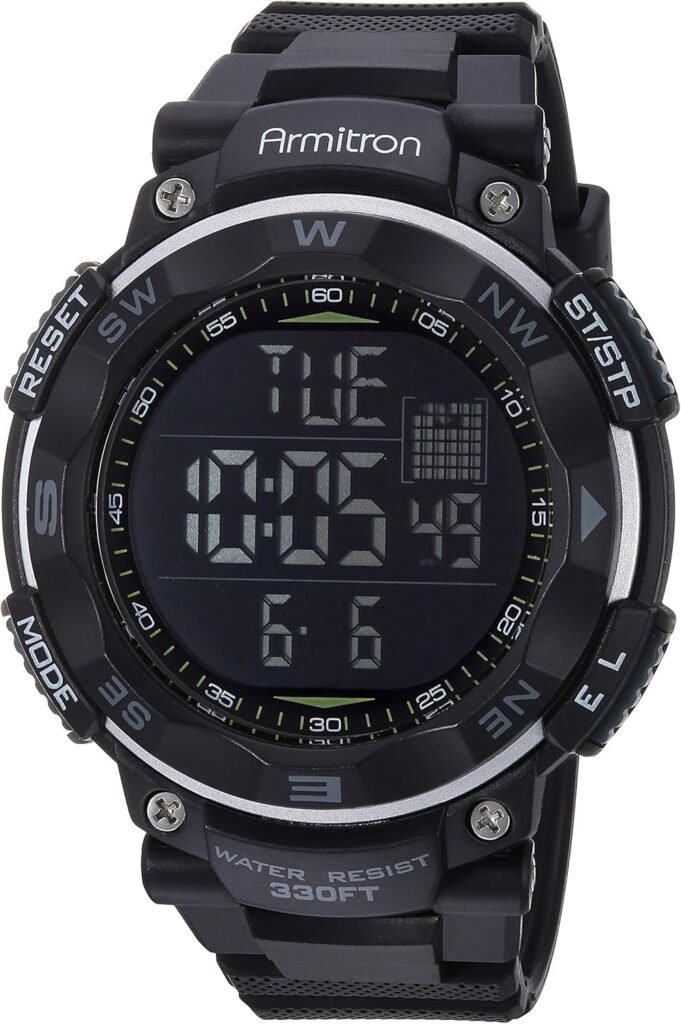 Armitron Sport Mens 40/8254BLK Black Digital Chronograph Watch Armitron Sport Mens 40/8254BLK Black Digital Chronograph Watch