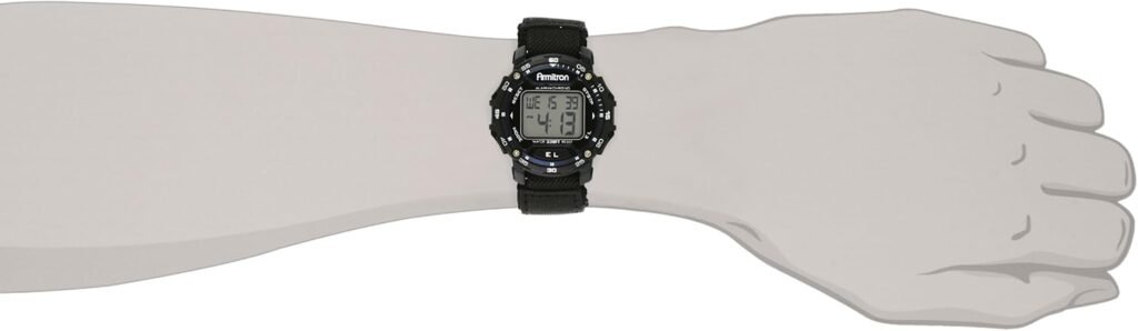 Armitron Sport Unisex Digital Chronograph Nylon Strap Watch