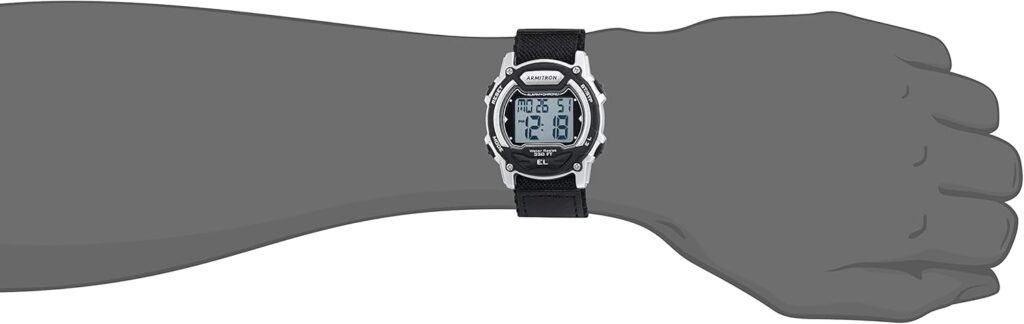 Armitron Sport Unisex Digital Chronograph Nylon Strap Watch, 45-7004