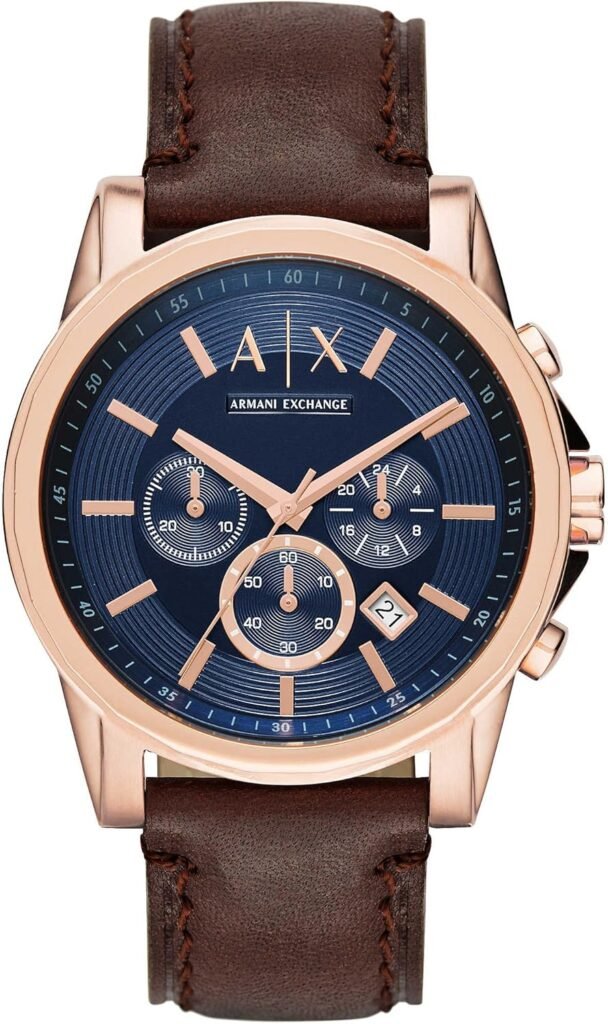 AX Armani Exchange Chronograph Watch for Men with Leather, Stainless Steel or Silicone Band