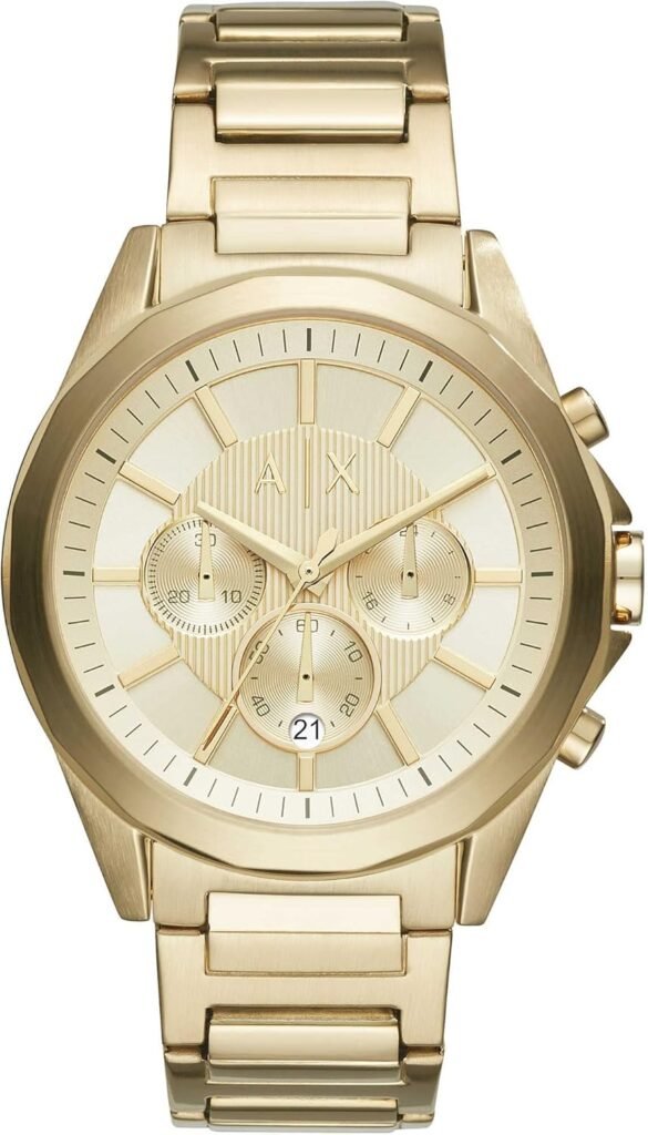 A|X Armani Exchange Chronograph Watch for Men with Stainless Steel, Silicone or Leather Band