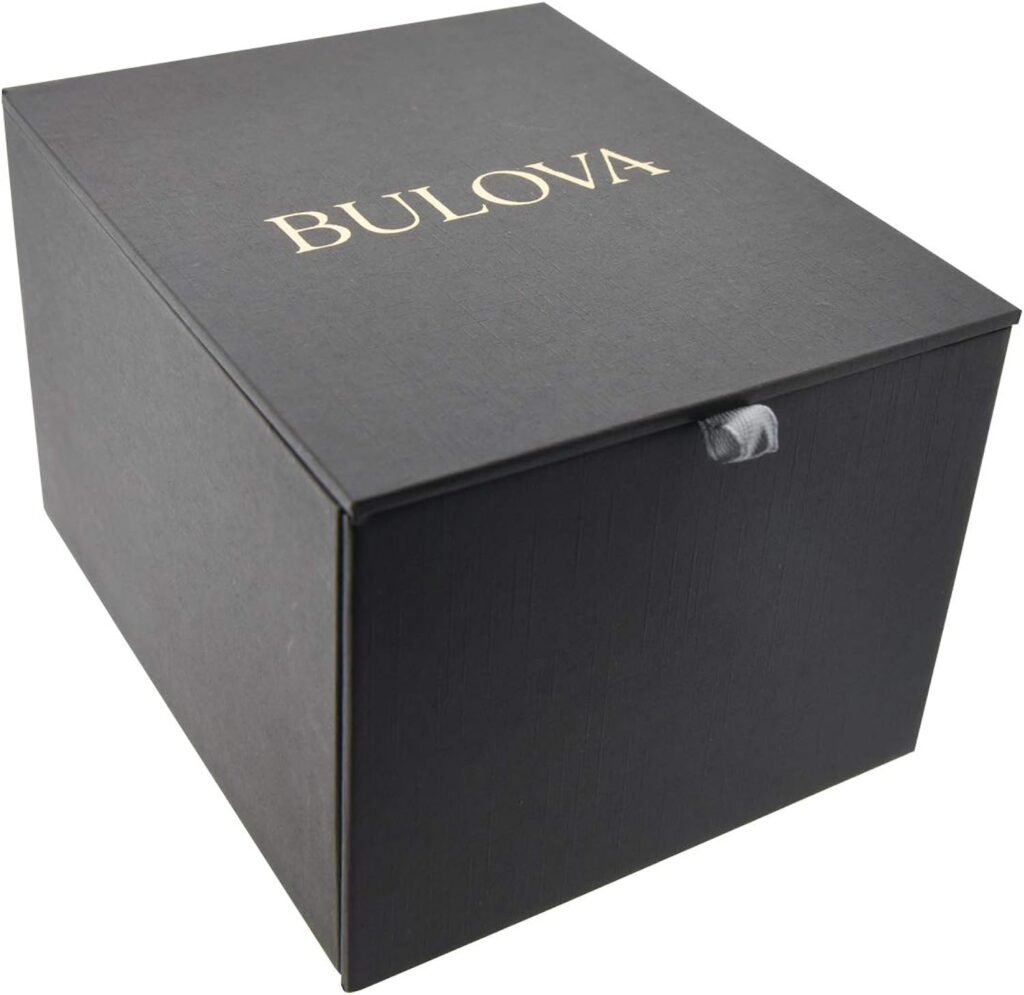 Bulova Mens 3-Hand Calendar Date Quartz Watch, Patterned Dial, 38mm, Style: 96B149