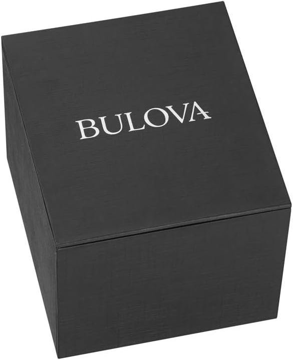 Bulova Mens Classic Diamond 6-Hand Chronograph Quartz Watch, Calendar Date, Luminous Markers, 100M Water Resistant, 44mm