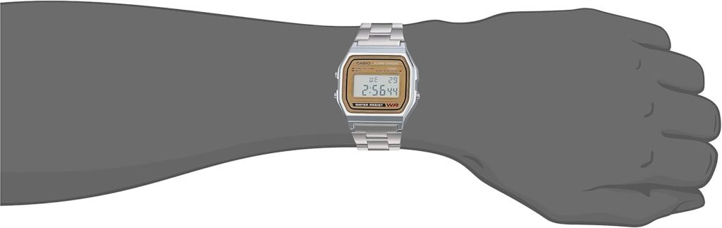 Casio A158WA Series | Unisex Digital Watch | Vintage | WR | 100 SEC Stop Watch | Daily Alarm | Regular Time Keeping: Hour, Minute, Second, PM, Date, Day | Led Light | 7 Yr Battery Casio A158WA Series | Unisex Digital Watch | Vintage | WR | 100 SEC Stop Watch | Daily Alarm | Regular Time Keeping: Hour, Minute, Second, PM, Date, Day | Led Light | 7 Yr Battery