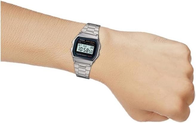 Casio A158WA Series | Unisex Digital Watch | Vintage | WR | 100 SEC Stop Watch | Daily Alarm | Regular Time Keeping: Hour, Minute, Second, PM, Date, Day | Led Light | 7 Yr Battery Casio A158WA Series | Unisex Digital Watch | Vintage | WR | 100 SEC Stop Watch | Daily Alarm | Regular Time Keeping: Hour, Minute, Second, PM, Date, Day | Led Light | 7 Yr Battery