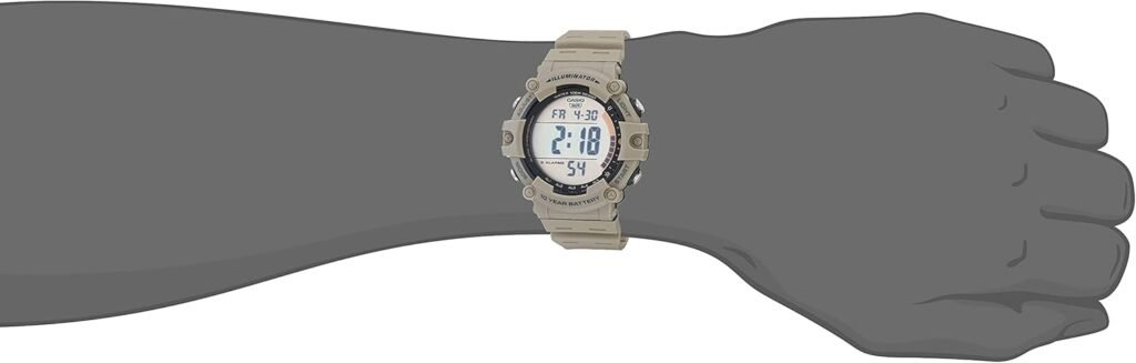 Casio Illuminator AE1500WH Series | 10-Year Battery | LED Backlight | 5-Alarms | 1/100 Sec Stopwatch | Mens Digital Watch