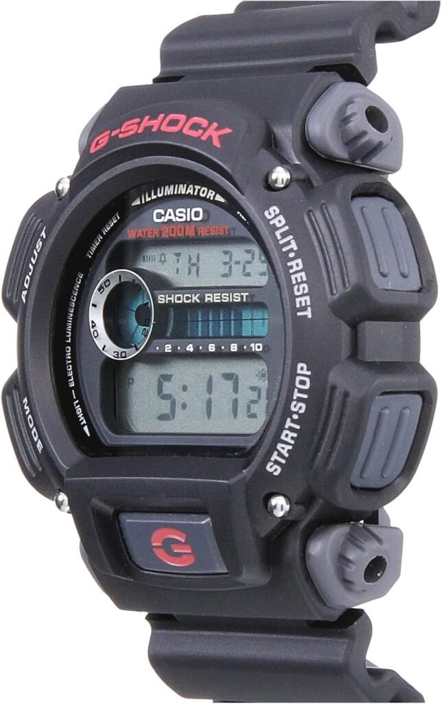 Casio Mens G-Shock DW9052-1V Shock Resistant Black Resin Sport Watch