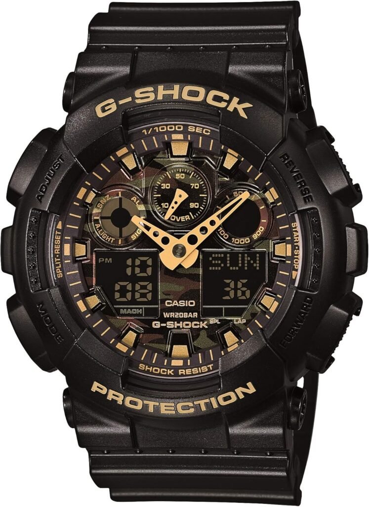 Casio Mens GA-100 XL Series G-Shock Quartz 200M WR Shock Resistant Watch