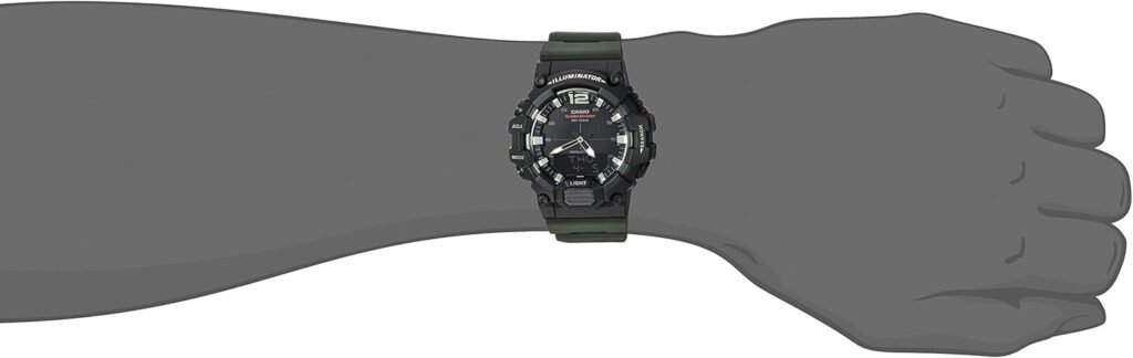 Casio Mens HDC-700-1AVCF Classic Analog-Digital Display Quartz Black Watch