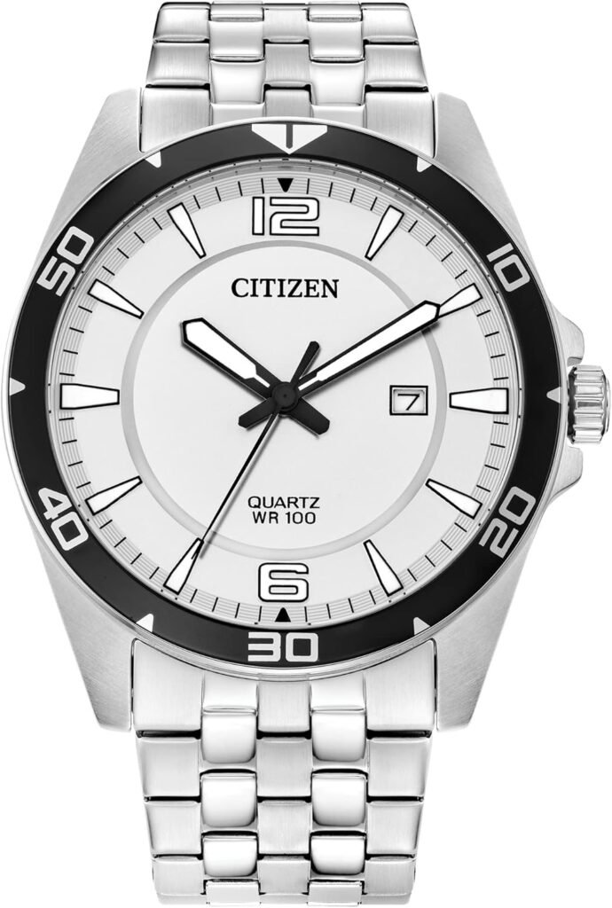 Citizen Quartz Mens Watch, Stainless Steel, Classic