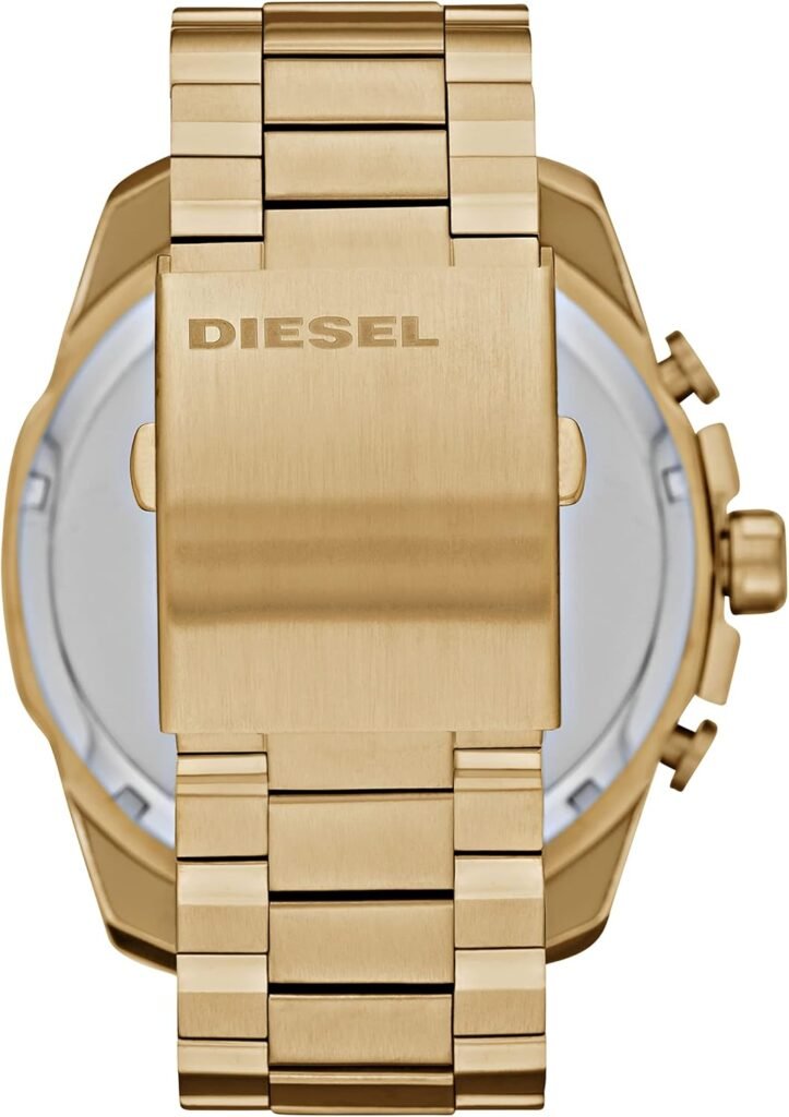 Diesel Mega Chief Stainless Steel Mens Watch with Analog or Digital Movement