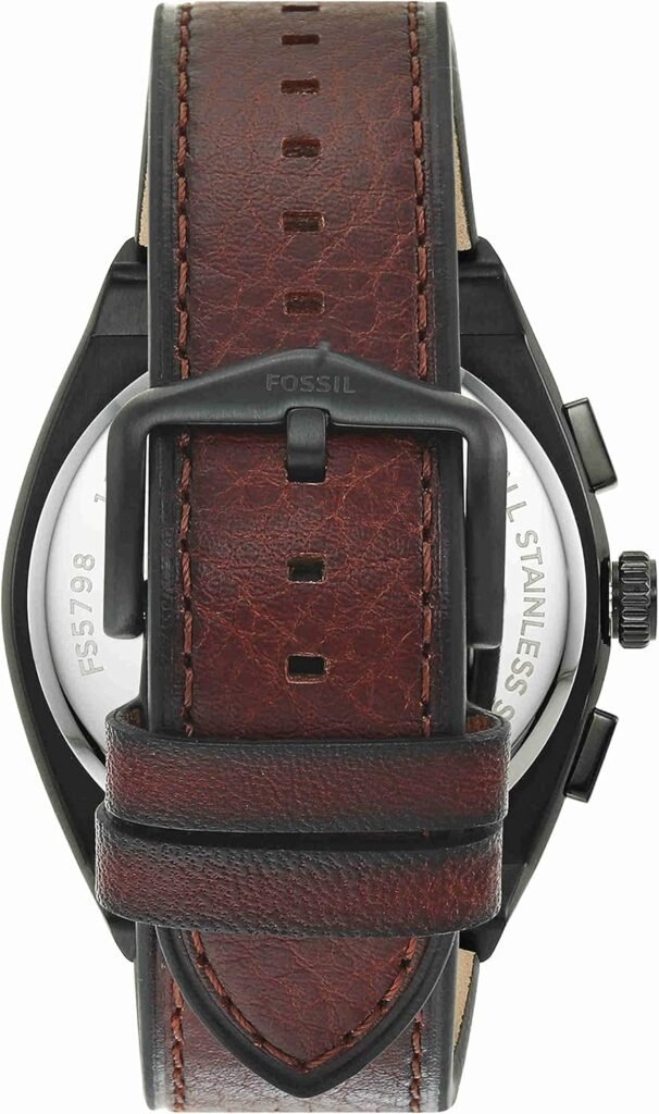 Fossil Everett Mens Watch with Stainless Steel or Leather Band