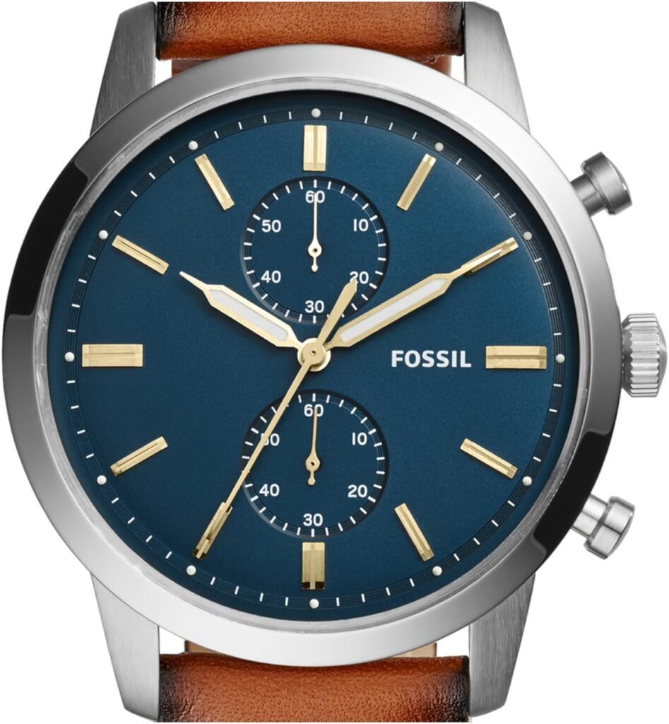 Fossil Townsman Mens Watch with Chronograph Display and Genuine Leather Band