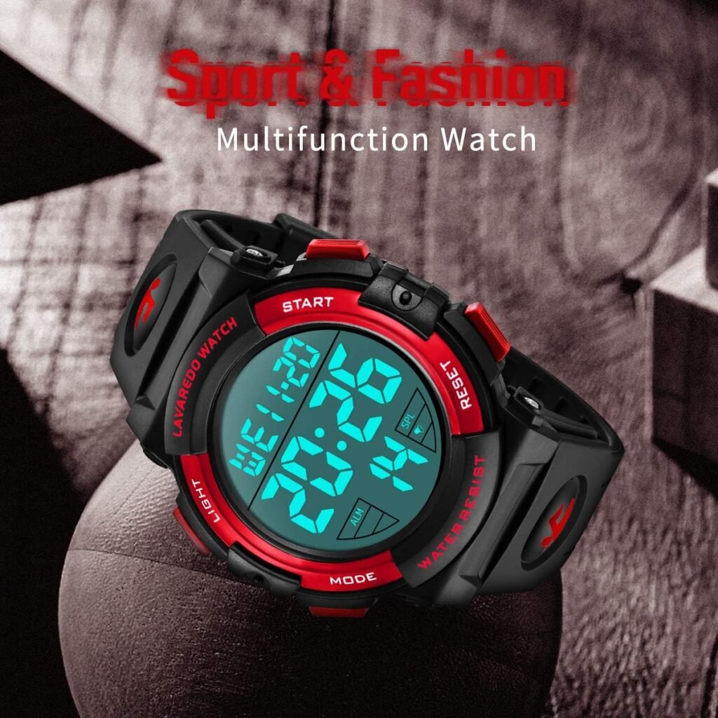 L LAVAREDO Mens Digital Watch Sports Military Watches Waterproof Outdoor Chronograph Wrist Watches for Men with LED Back Ligh/Alarm/Date L LAVAREDO Mens Digital Watch Sports Military Watches Waterproof Outdoor Chronograph Wrist Watches for Men with LED Back Ligh/Alarm/Date