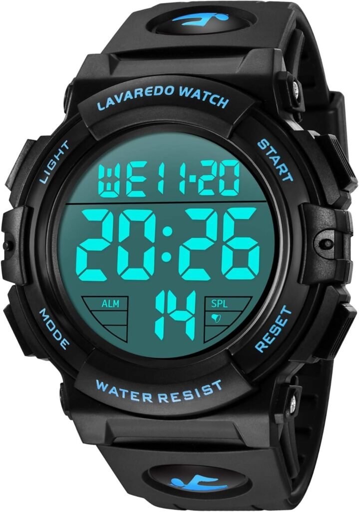 L LAVAREDO Mens Digital Watch Sports Military Watches Waterproof Outdoor Chronograph Wrist Watches for Men with LED Back Ligh/Alarm/Date L LAVAREDO Mens Digital Watch Sports Military Watches Waterproof Outdoor Chronograph Wrist Watches for Men with LED Back Ligh/Alarm/Date