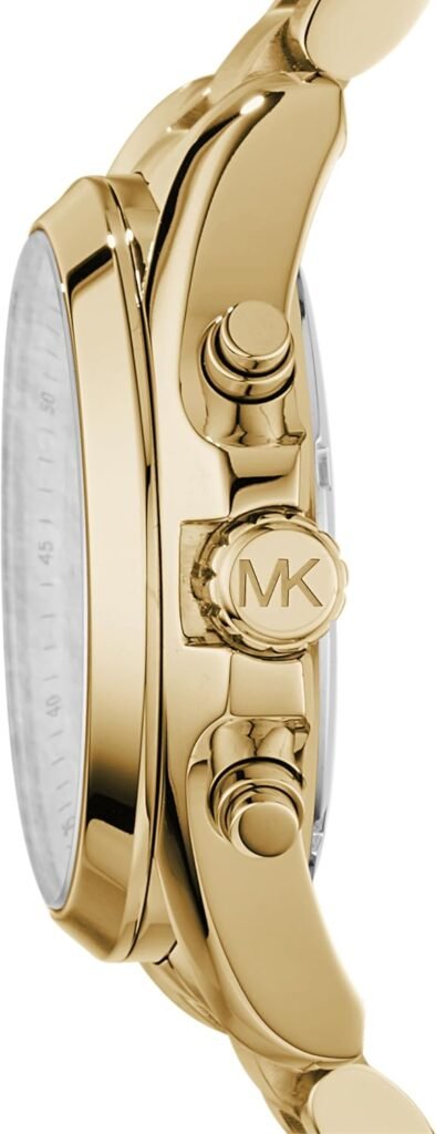 Michael Kors Bradshaw Womens Watch, Stainless Steel Chronograph Watch for Women with Steel or Leather Band