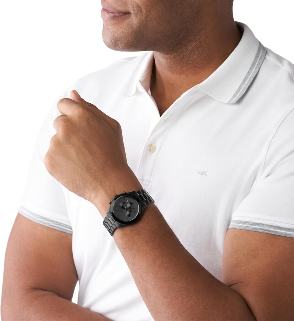 Michael Kors Oversized Slim Runway Mens Watch, Stainless Steel Watch for Men