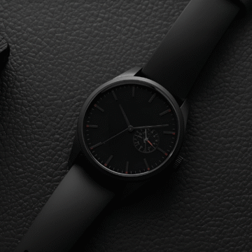 The Allure of Black: A Study of Watches for Men
