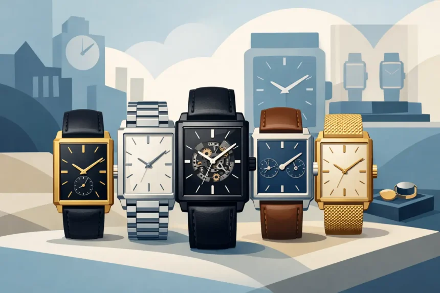 10 Best Rectangular Watches for Men to Buy 10 Best Rectangular Watches for Men to Buy